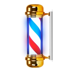 Duży Plafon Podświetlany Pole Barber Shop BB-02 Złoty 