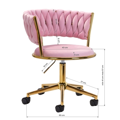 rozowe-krzeslo-obrotowe-4rico-qs-gw01g-aksamit-wymiary