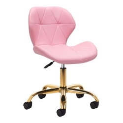 Taboret Kosmetyczny QS-06G Złoto Różowy