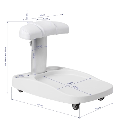 wozek-brodzik-pedicure-azzurro-bialy-wymiary
