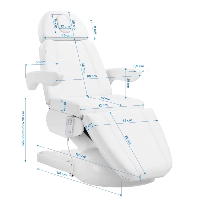 getfull-fotel-kosmetyczny-elektryczny-azzurro-lux-3m-bialy-podgrzewany-schemat-wymiarow.webp