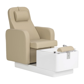 Fotel kosmetyczny SPA do pedicure Sillon Elysia beżowy 