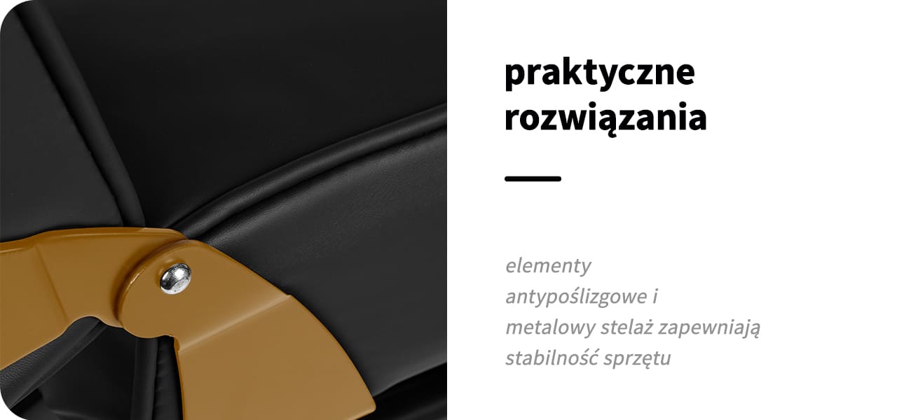 Fotel Kosmetyczny 557G z Kuwetami - Złoto Czarny