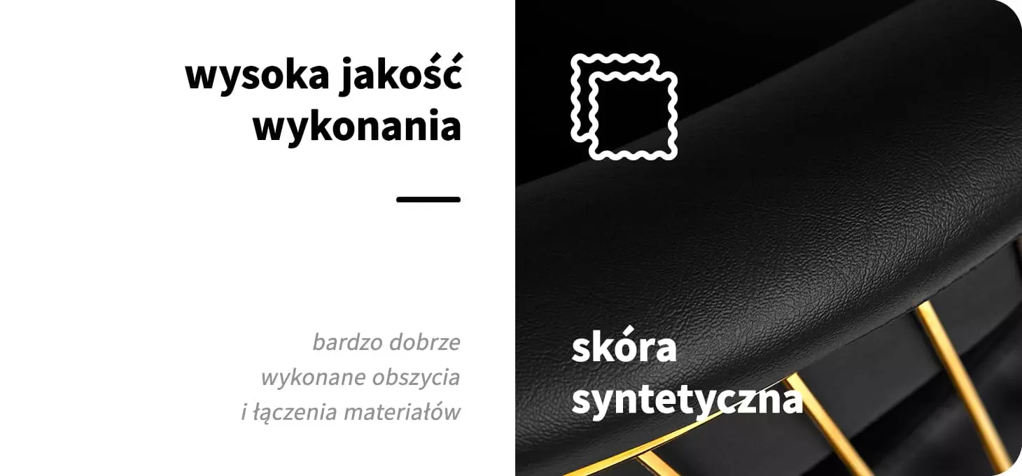 Gabbiano Fotel Fryzjerski z Podnóżkiem Lille-M Czarno-Złoty