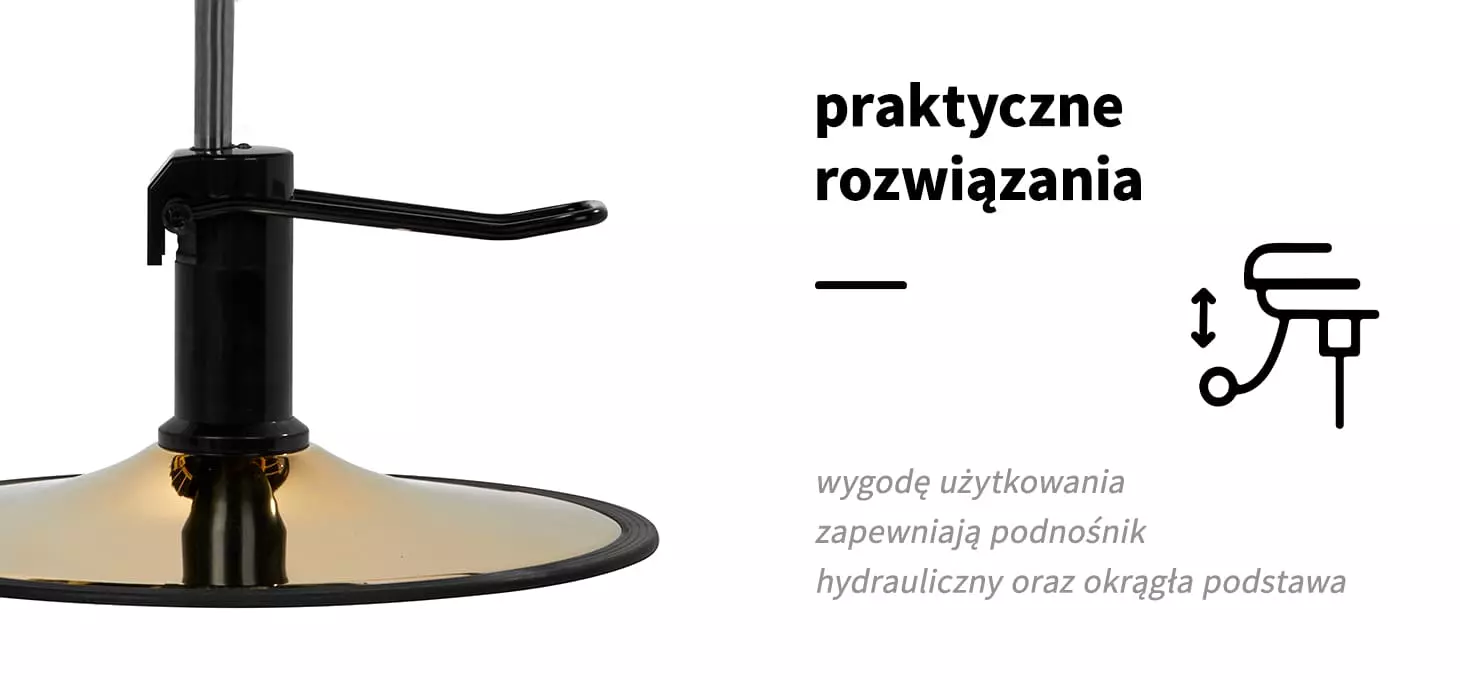 Gabbiano Fotel Fryzjerski z Podnóżkiem Lille-M