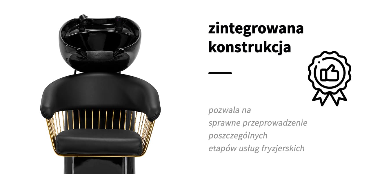 Gabbiano Myjnia Fryzjerska Lille Czarno Zlota