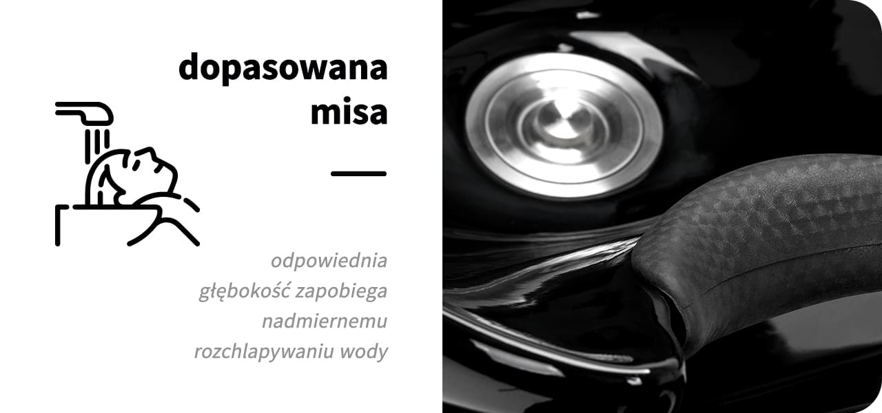 Gabbiano Myjnia Fryzjerska Lille Czarno Zlota