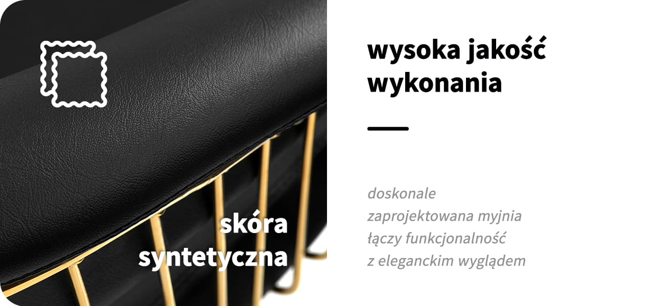 Gabbiano Myjnia Fryzjerska Czarno Zlota