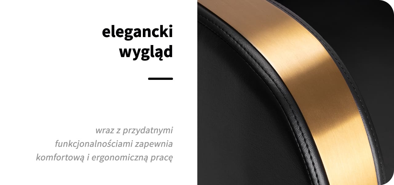 Gabbiano fotel fryzjerski Malaga złoto czarny