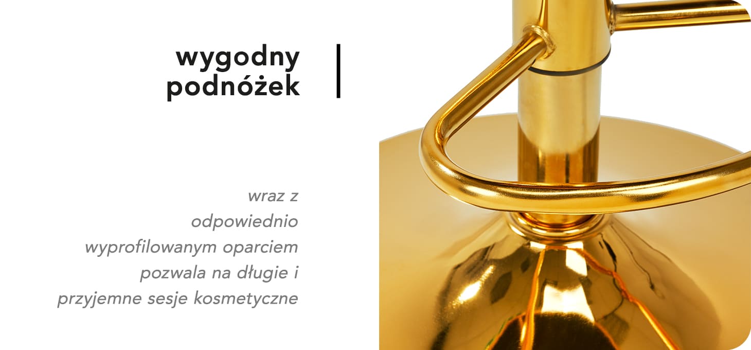 Hoker Barowy z Podnóżkiem i Oparciem 4RICO QS-B801a  Aksamit Zielony