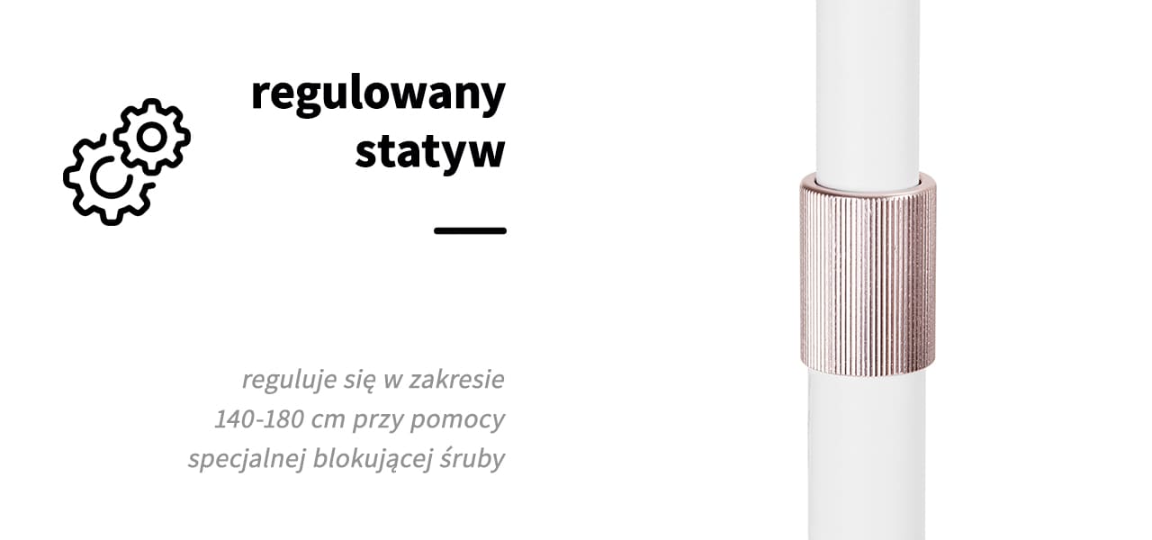Profesjonalna lampa do rzęs na statywie