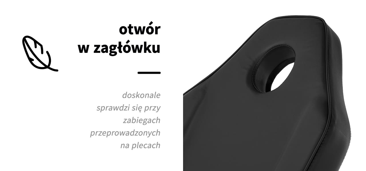 Czarny Fotel kosmetyczny z kuwetami - Sillon